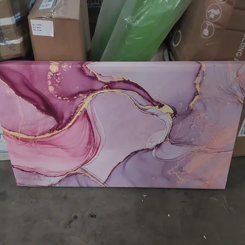 OIL PAINT PINK AND GOLD CANVAS WATERCOLOUR