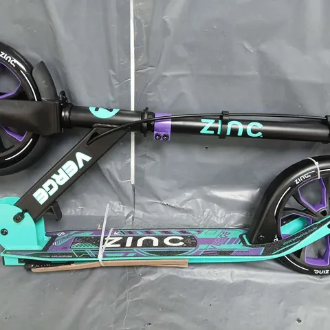 BOXED ZINC 12 INCH BMX SCOOTER- NEOCHROME - COLLECTION ONLY 