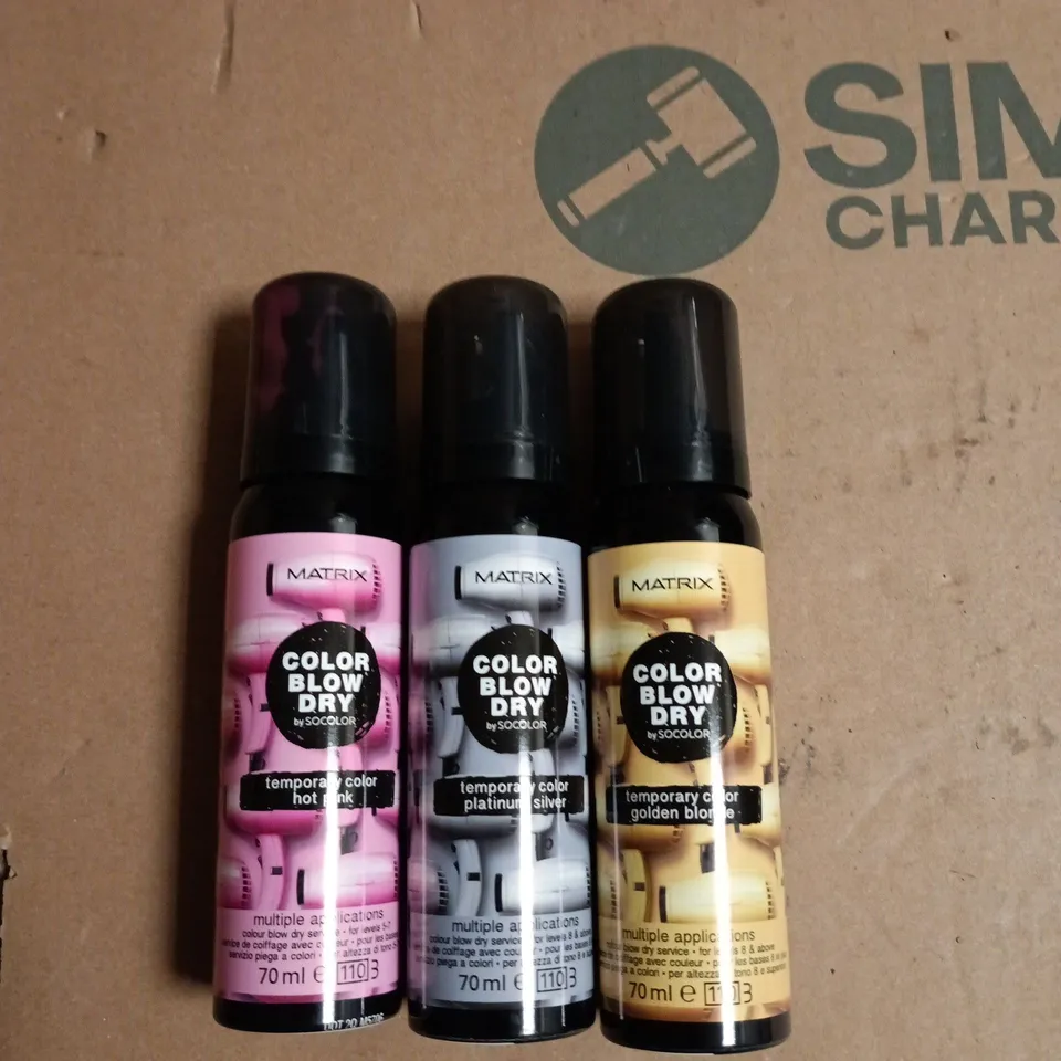 BOX OF APPROXIMATELY 20 ASSORTED MATRIX BLOW DRY TEMP COLOUR