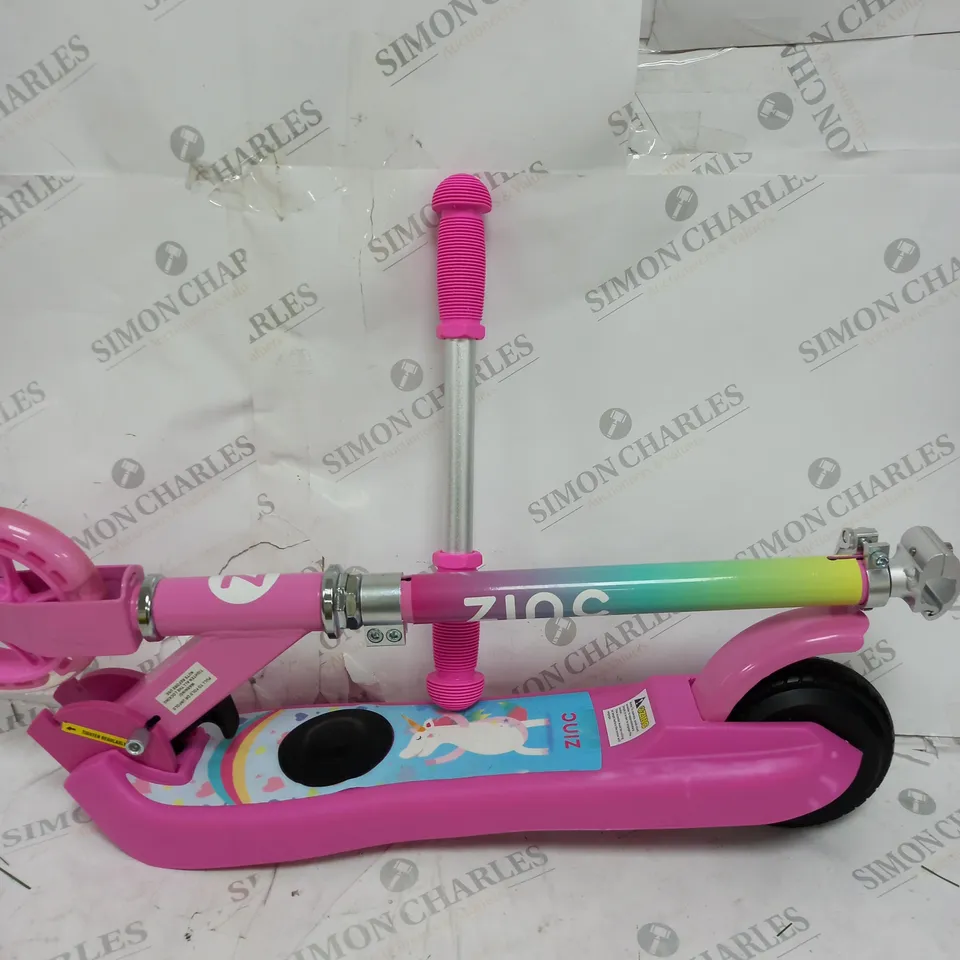 BOXED ZINC E4 4LECTRONIC FOLDING SCOOTER  RRP £119