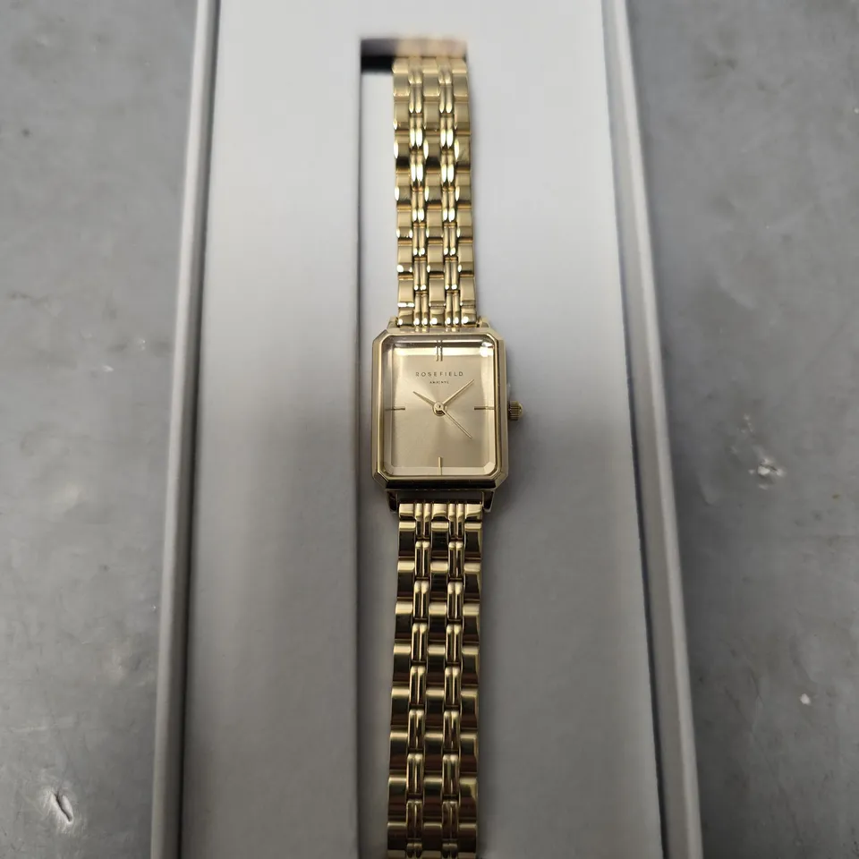 BOXED ROSEFIELD GOLDEN SMALL WOMENS WATCH