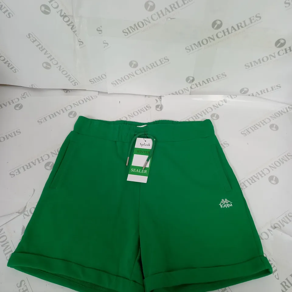KAPPA CASUAL SEALER SHORTS IN GREEN SIZE M