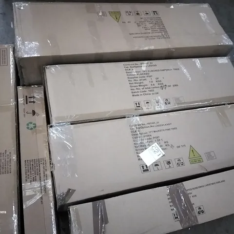 6 ASSORTED BOXED CHRISTMAS TREES