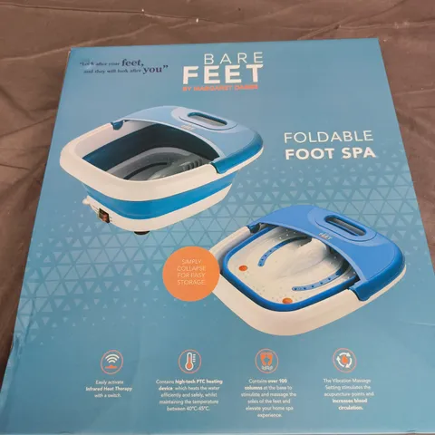BARE FEET FOLDABLE FOOT SPA – BOXED