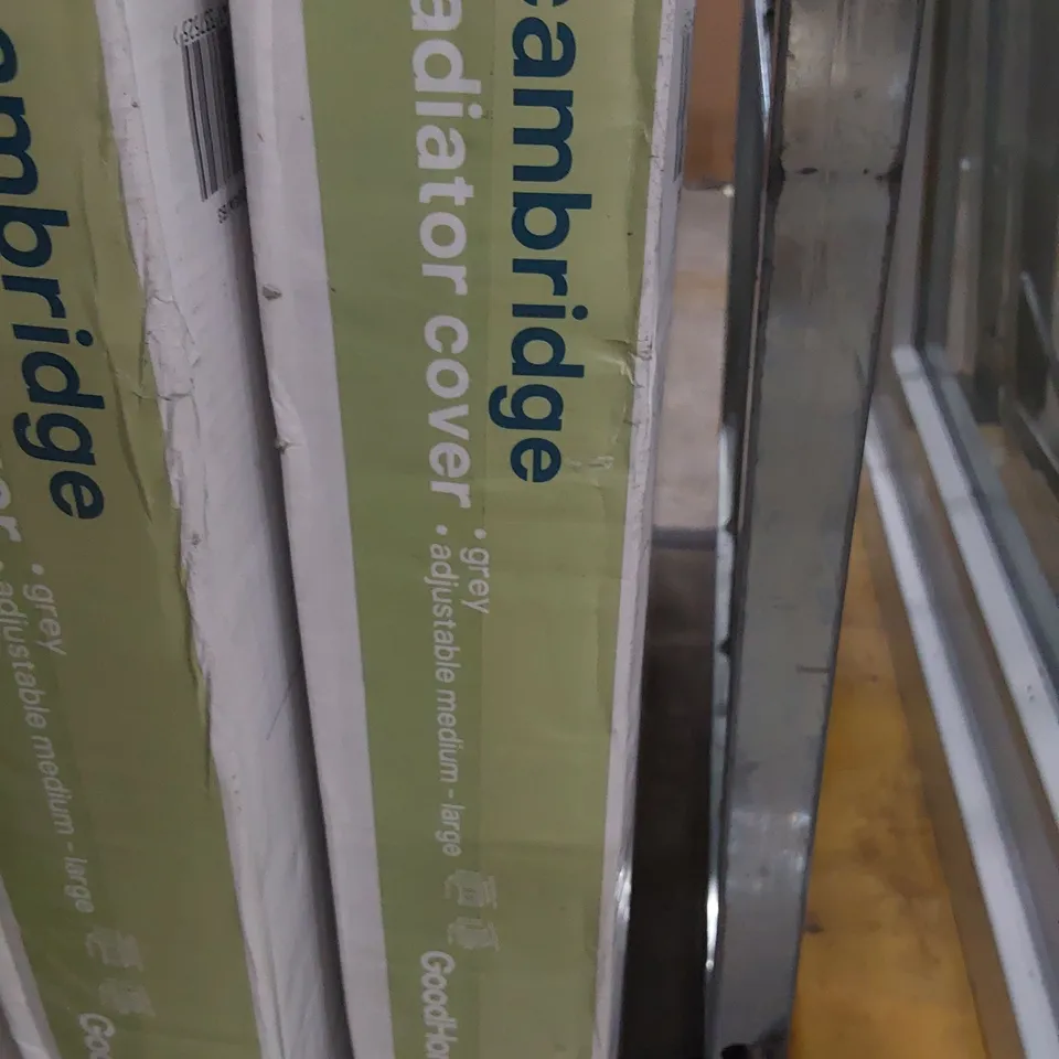 BOXED CAMBRIDGE ADJUSTABLE RADIATOR COVER MEDIUM/ LARGE GREY