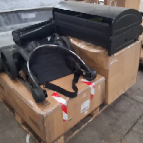 PALLET OF ASSORTED HOUSEHOLD GOODS TO INCLUDE;ICANDY BABY WALKER,FAN,ETC
