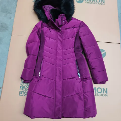 HOBBS LONDON JAYMIE PUFFER IN PURPLE - UK 12