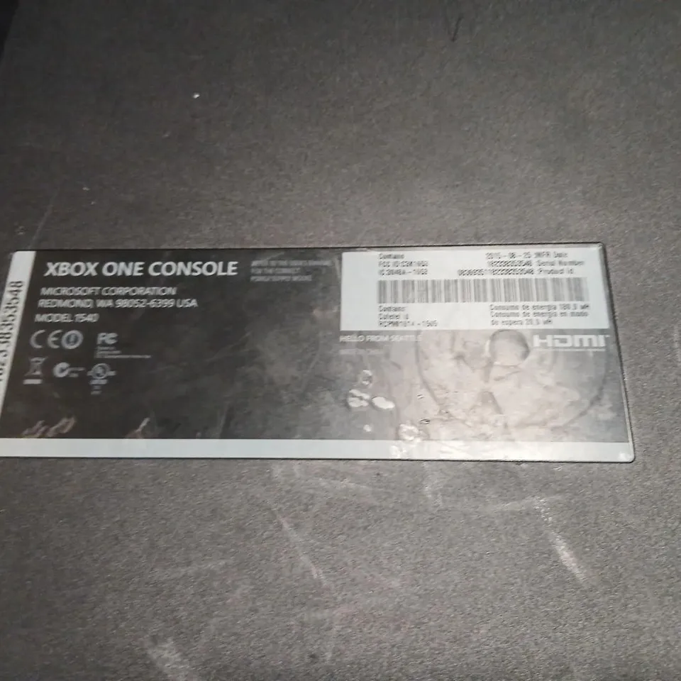 XBOX ONE CONSOLE – MODEL 1549, BLACK