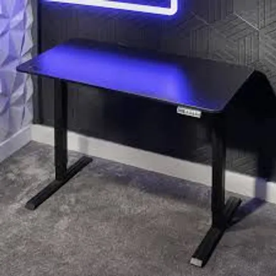Lot 1885: BOXED X ROCKER ASCEND 120cm ELECTRIC HEIGHT ADJUSTABLE GAMING ...