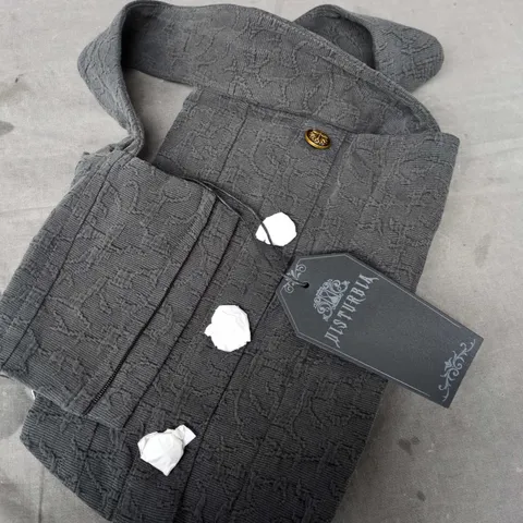 DISTURBIA OMBRA BUTTON FRONT SLEEVELESS CORSET TOP – UK12 (US 8 / EU 40)