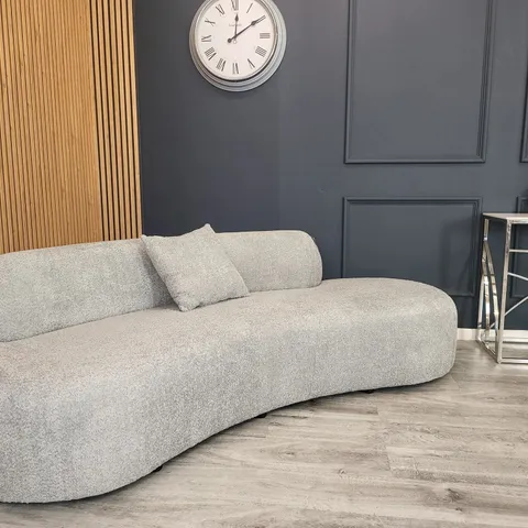 BOXED FURNISH 365 MIAMI SILVER GREY 3 SEATER SOFA