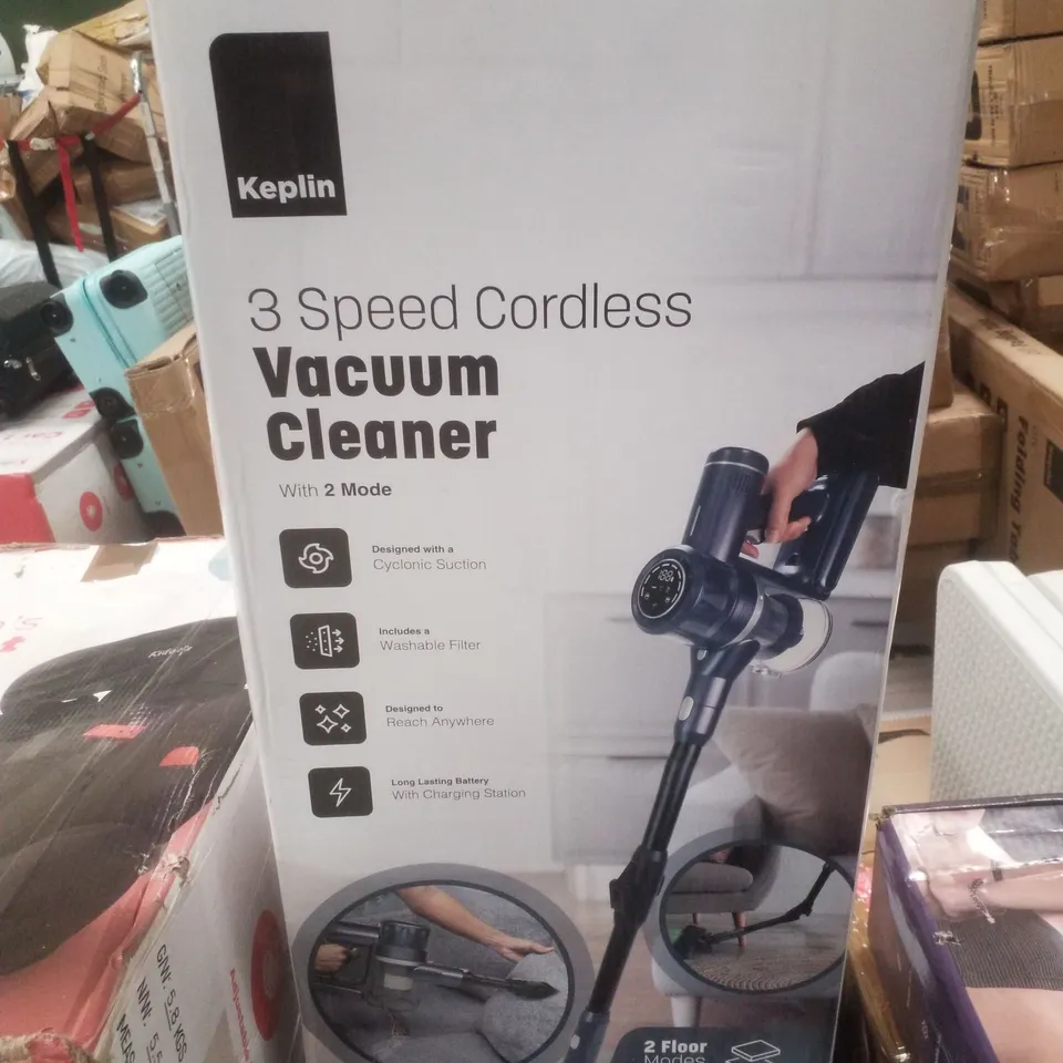 BOXED KEPLIN 3 SPEED CORDLESS VACUUM CLEANER