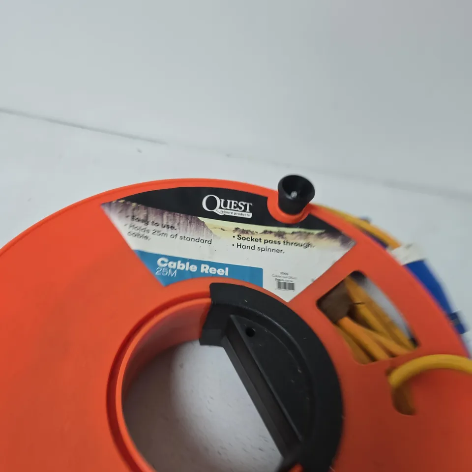 QUEST CABLE REEL 25M – ORANGE EXTENSION CABLE REEL