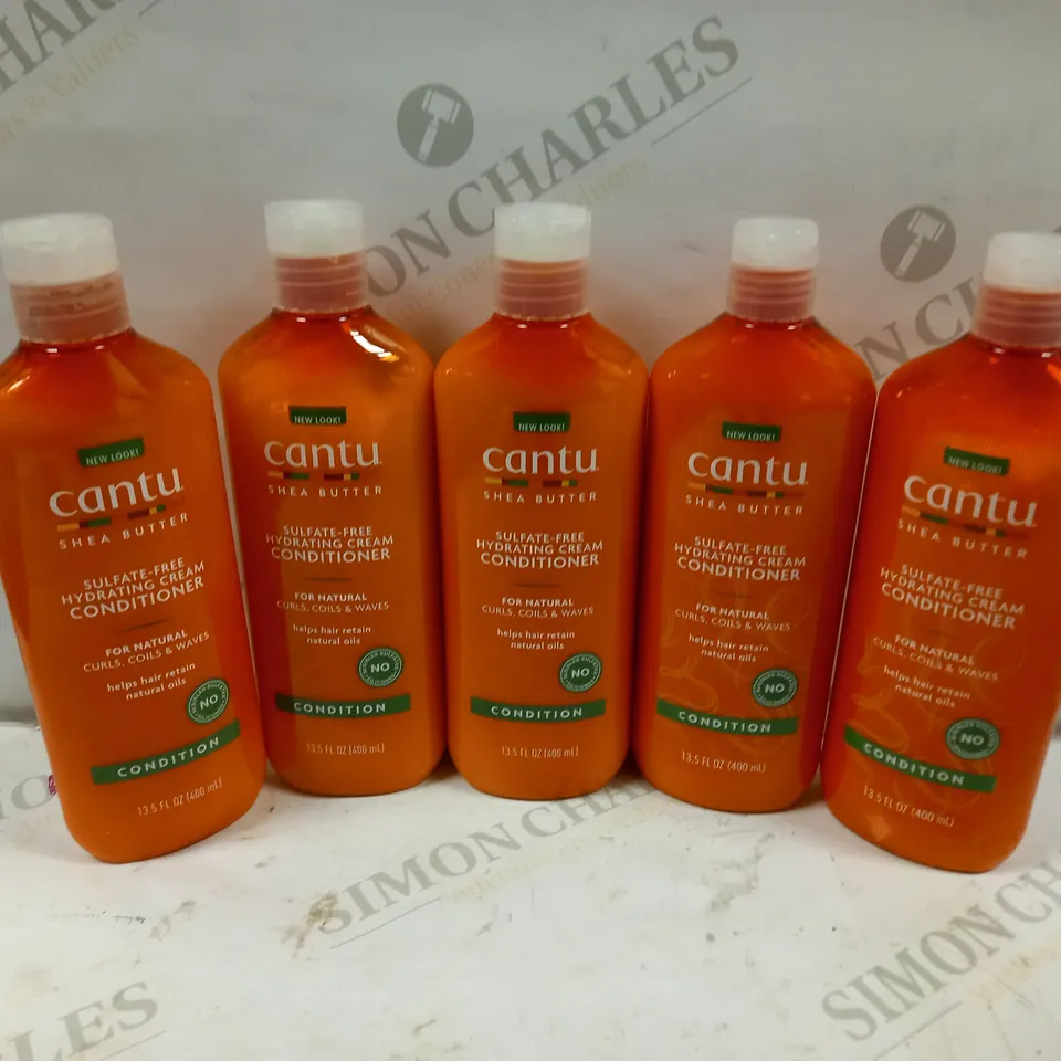 LOT OF 5 CANTU SULFATE-FREE HYDRATING CREAM CONDITIONER