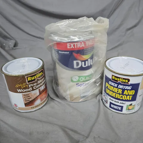 APPROXIMATELY 8 ASSORTED PAINT PRODUCTS IN VARIOUS COLOURS