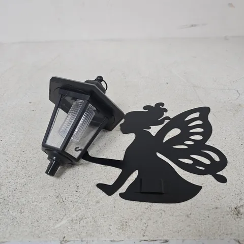 SOLAR METAL FAIRY WITH LANTERN LAMP