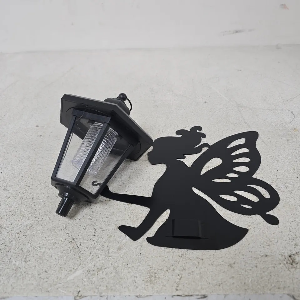 SOLAR METAL FAIRY WITH LANTERN LAMP