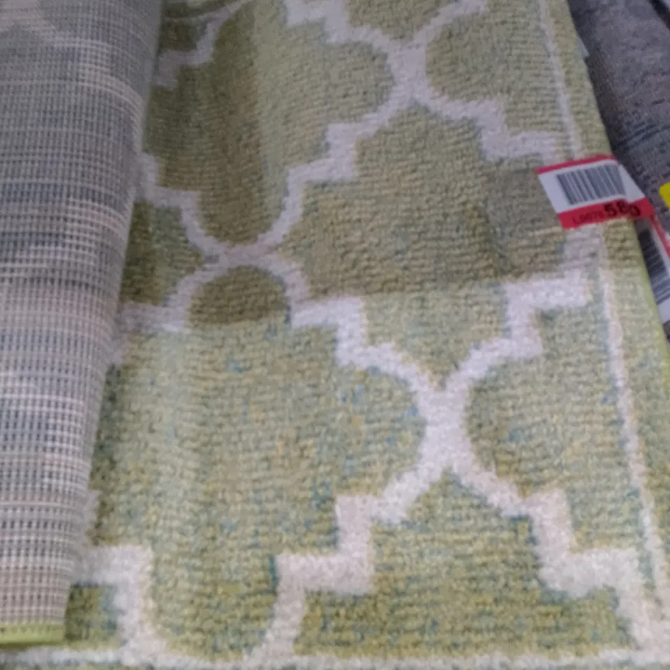 GUILLERMO OLIVE GREEN RUG 60X240CM