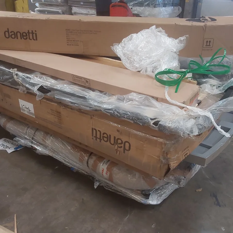 PALLET CONTAINING A LARGE QUANTITY OF ASSORTED DANETTI FURNITURE PARTS
