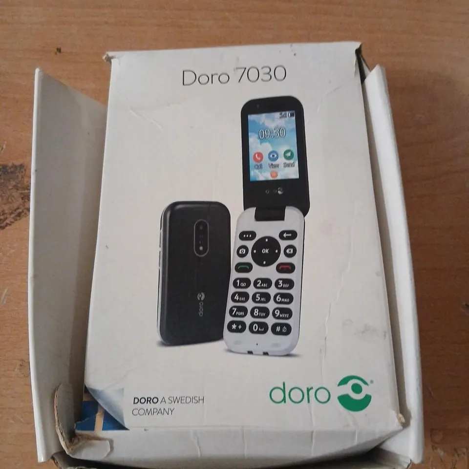 DORO 7030 MOBILE PHONE - BLACK, BOXED