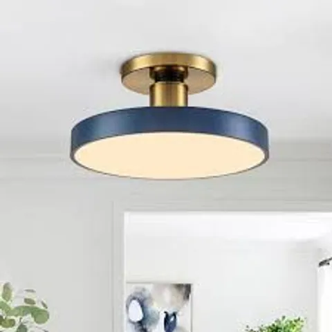 BOXED ANELE MINIMALIST ROUND DIMMABLE LED SEMI FLUSH MOUNT
