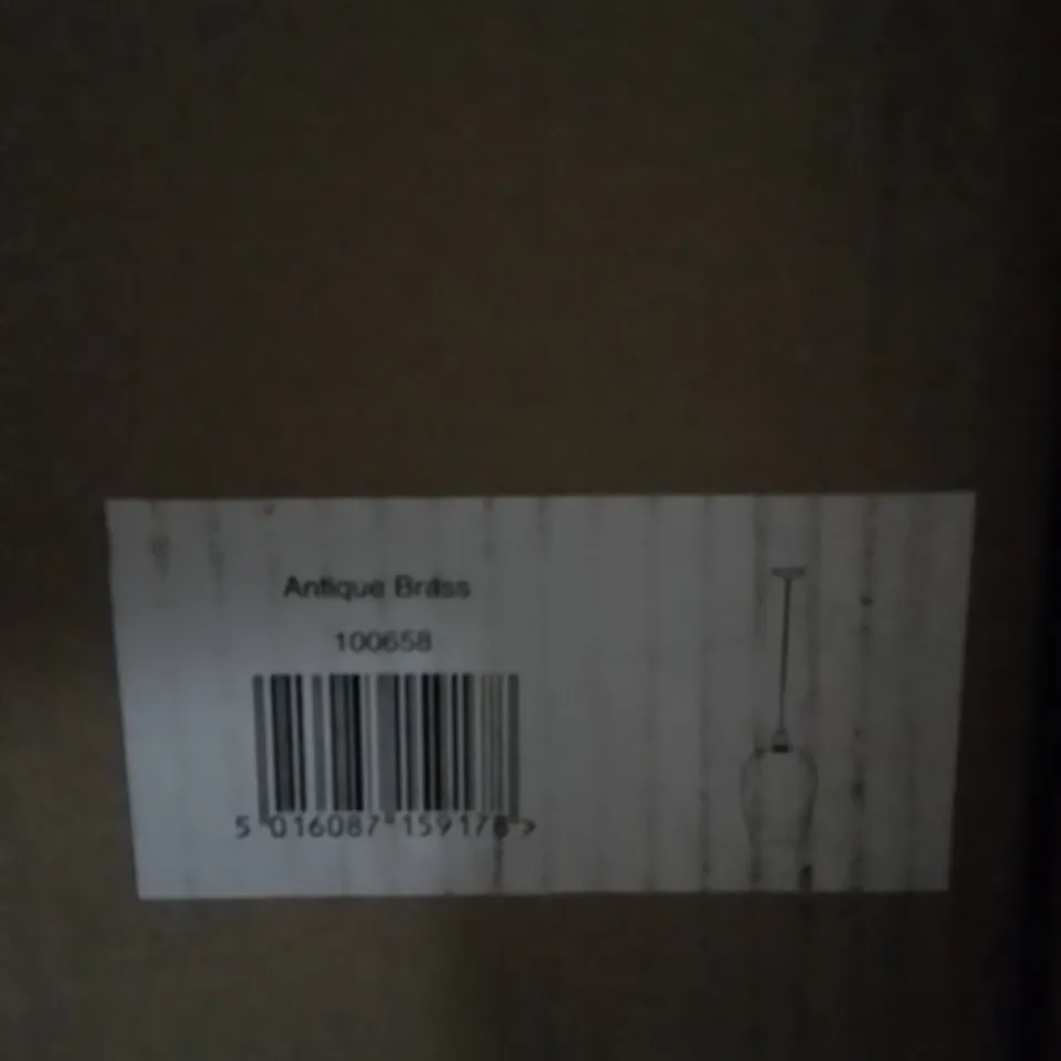 BOXED ANTIQUE BRASS CEILING LIGHT 