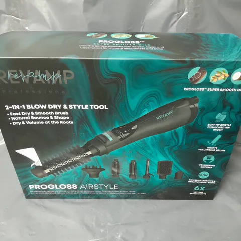 BOXED REVAMP PROGLOSS AIRSTYLE 2-IN-1 BLOW DRY AND STYLE TOOL