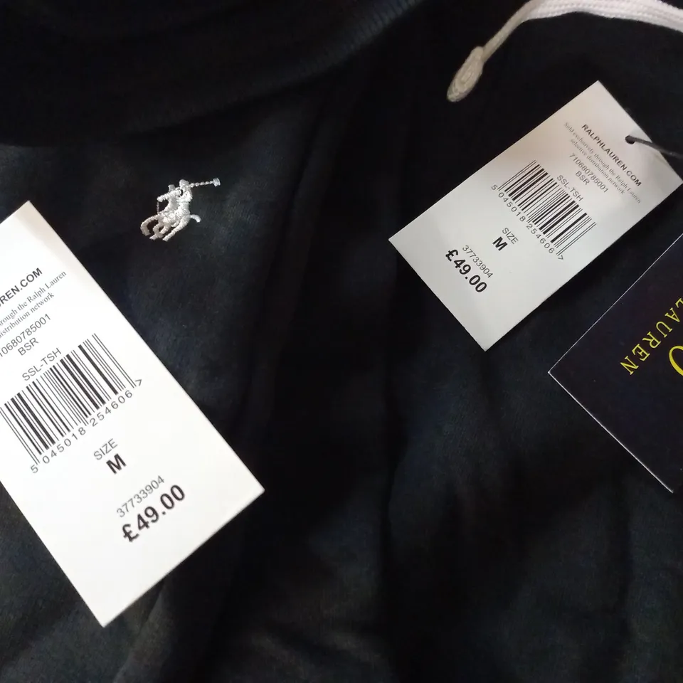 POLO RALPH LAUREN BLACK ZIP THROUGH TRACKSUIT - M
