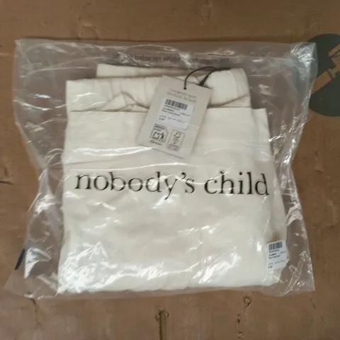 BAGGED NOBODY'S CHILD SILSOE CLEAN SHORTS IN CREAM SIZE UK 8