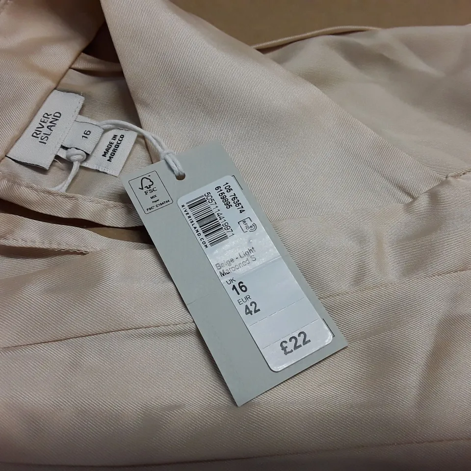 RIVER ISLAND BEIGE TOP - 16