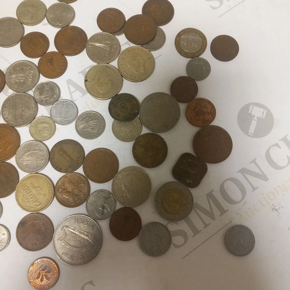 LARGE COLLECTION OF RANDOM VINTAGE WORLD COINS