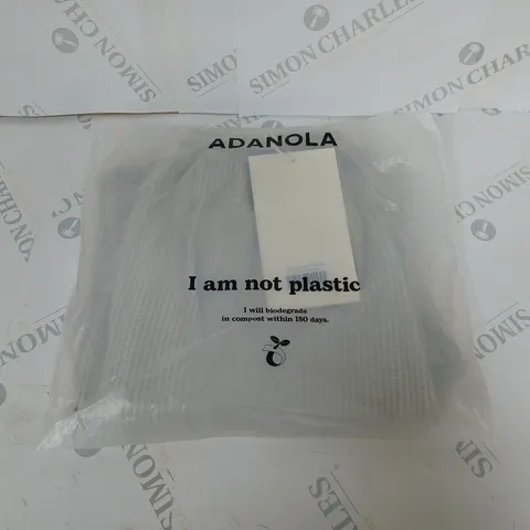 BAGGED ADANOLA WAFFLE STRAIGHT LEG LOUNGE PANTS SIZE S