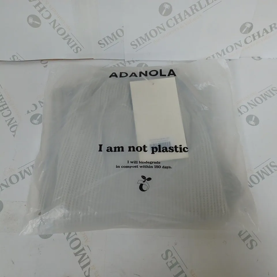 BAGGED ADANOLA WAFFLE STRAIGHT LEG LOUNGE PANTS SIZE S