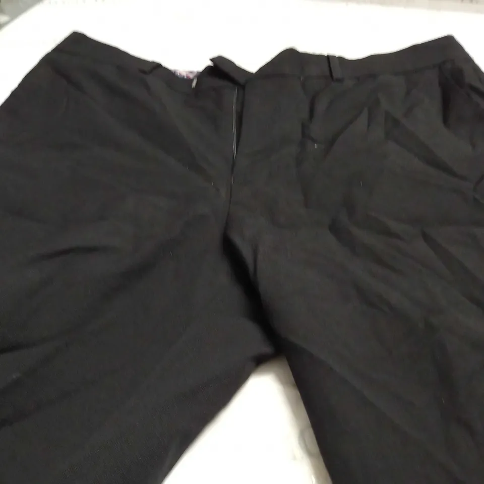 HARRY BROWN LONDON WIDE LEG TROUSERS IN BLACK - 36L