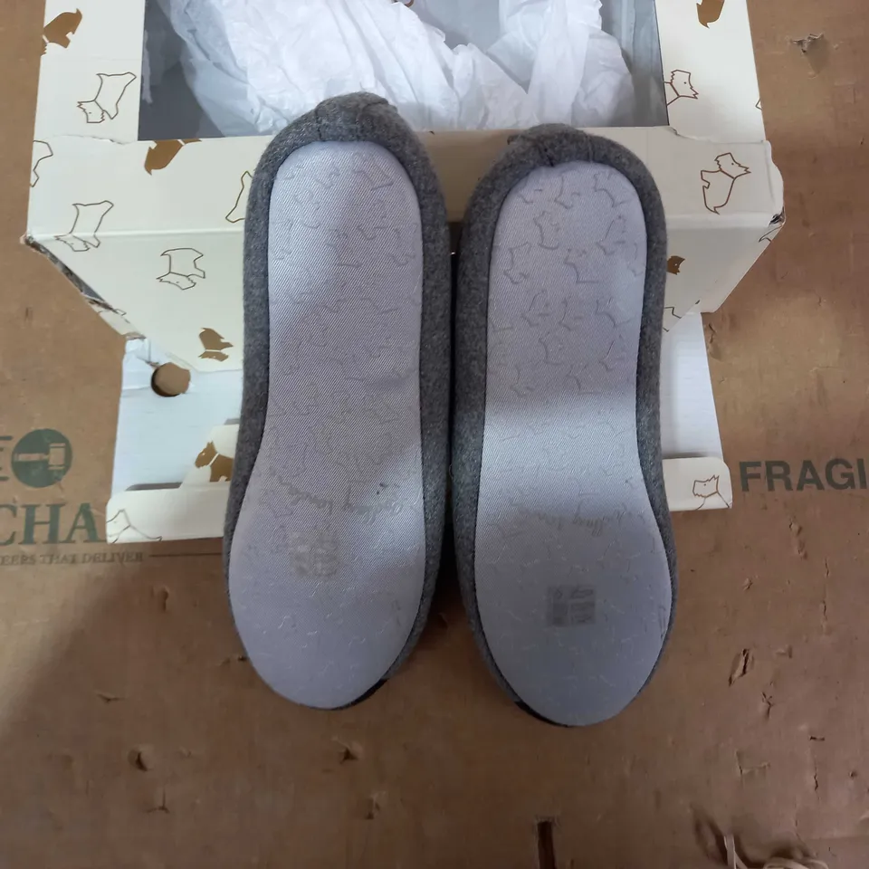 BOXED PAIR OF RADLEY LONDON SLIPPERS - SIZE 5