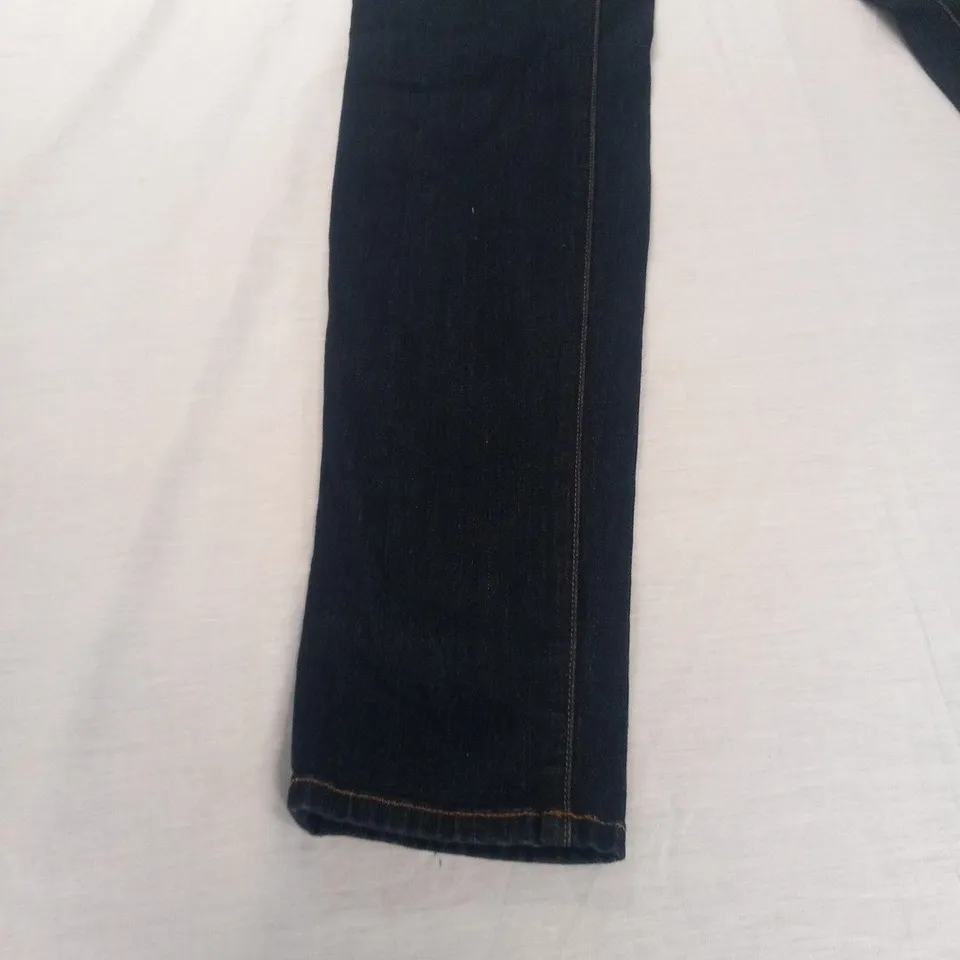 J BRAND SUPER SKINNY IDIGO WILL BLEED STARLESS JEANS SIZE 30
