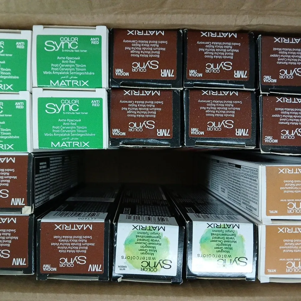 BOX OF APPROXIMATELY 20 ASSORTED MATRIX SO COLOUR SYNC PRODUCTS