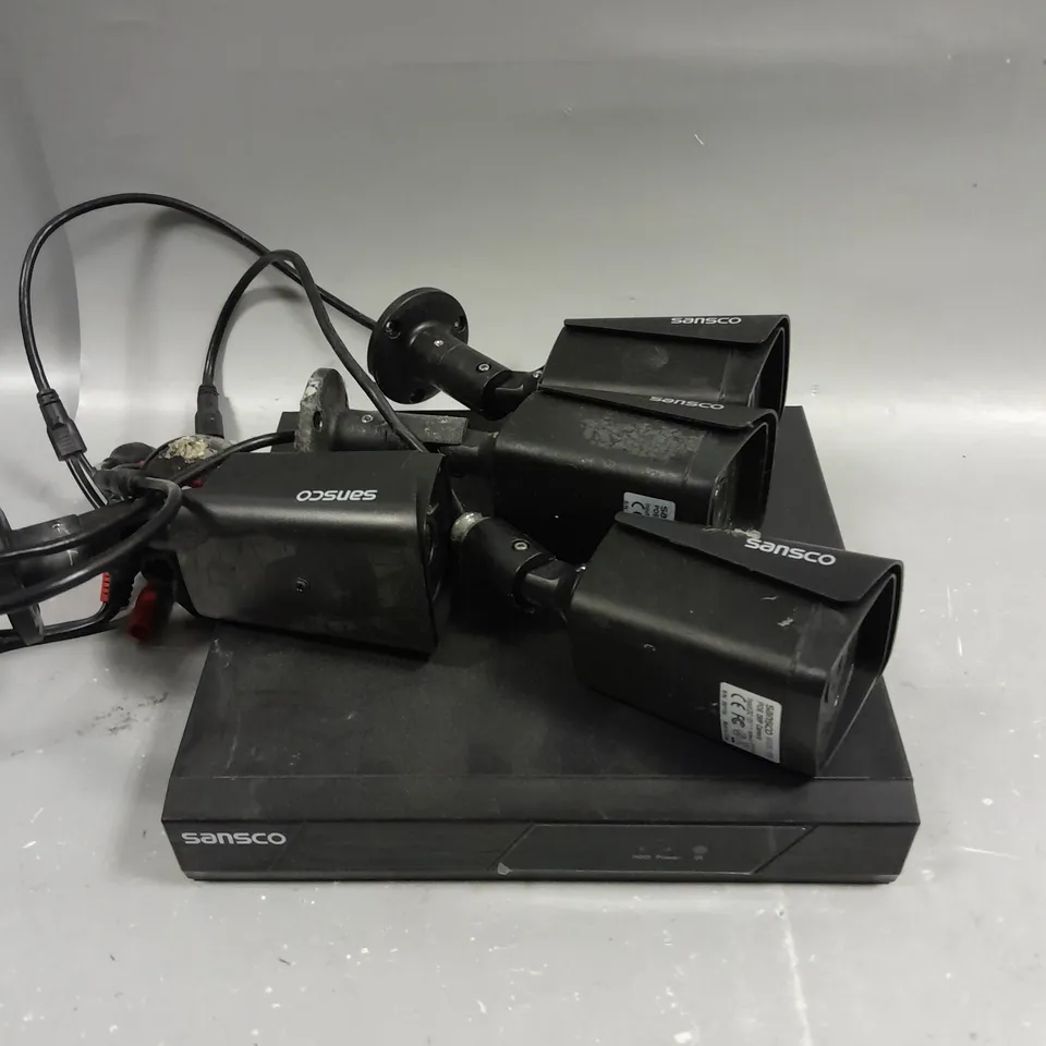 SANSCO 4 CHANNEL CCTV SYSTEM WITH CAMERAS 