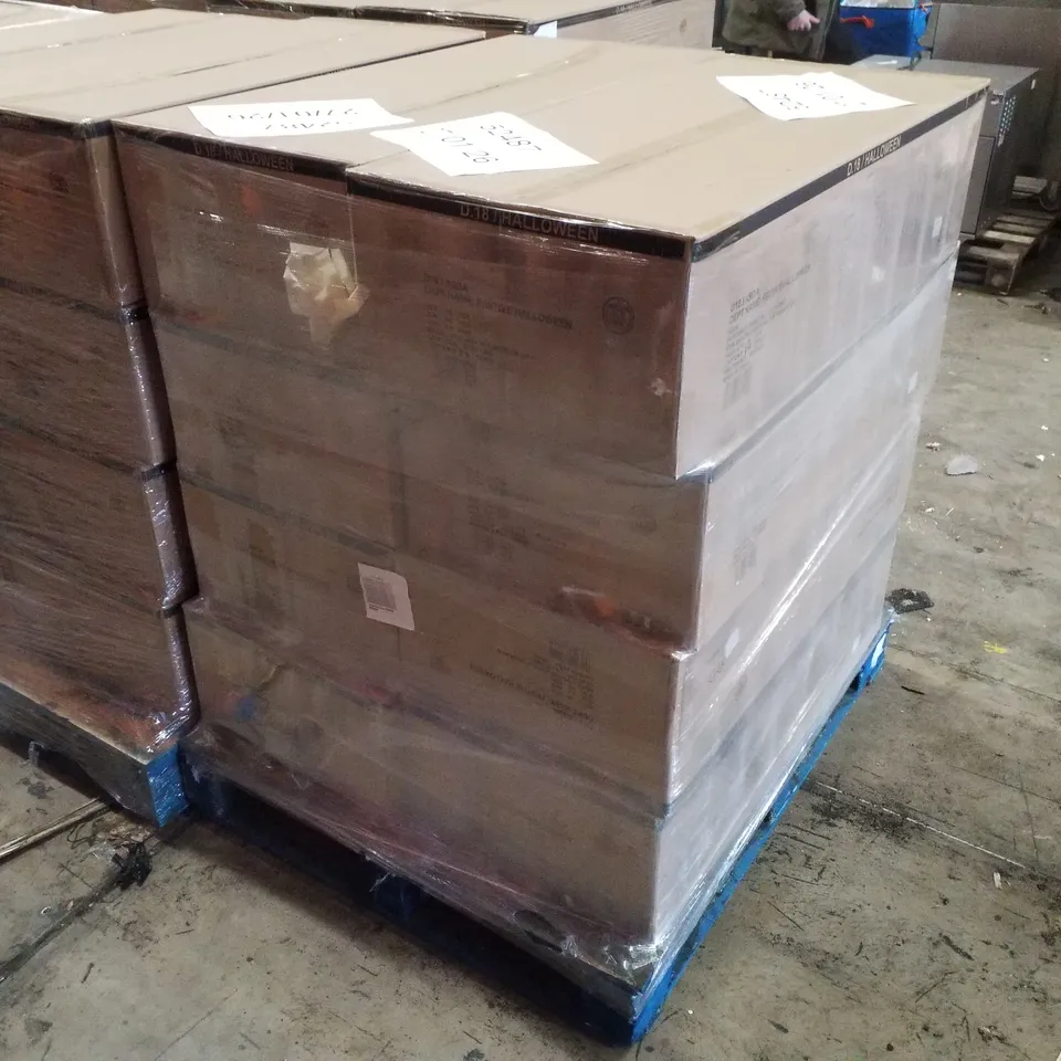 PALLET CONTAINING 8 BOXES OF BRAND NEW PLASTIC HALLOWEEN KIDS WEAPONS
