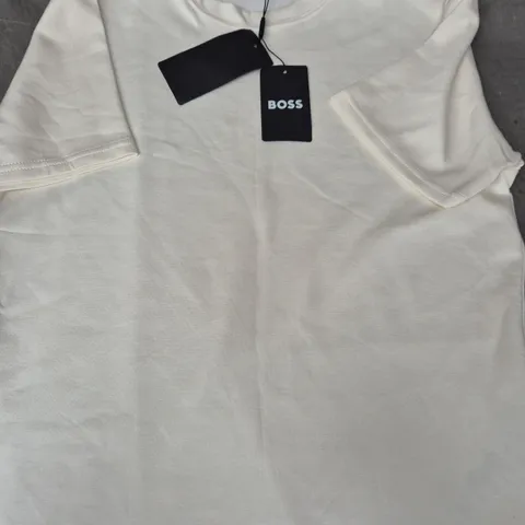 BOSS WHITE T-SHIRT – MEN'S, SIZE M