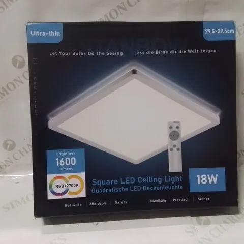 BOXED ULTRA-THIN SQUARE LED CEILING LIGHT