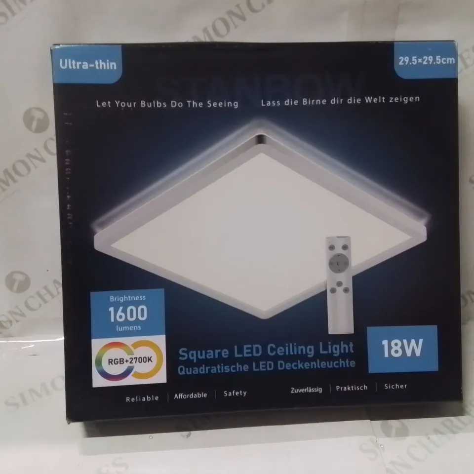 BOXED ULTRA-THIN SQUARE LED CEILING LIGHT