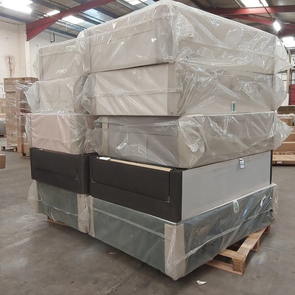 PALLET CONTAINING 10x ASSORTED DIVAN BASE PARTS 
