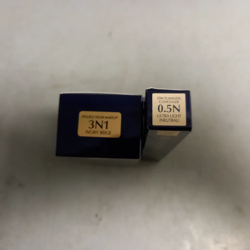 2 ESTEE LAUDER BEAUTY PRODUCTS TO INCLUDE DOUBLE WEAR STAY-IN-PLACE MAKEUP SPF10 30ML, DOUBLE WEAR STAY-IN-PLACE FLAWLESS WEAR CONCEALER 7ML 