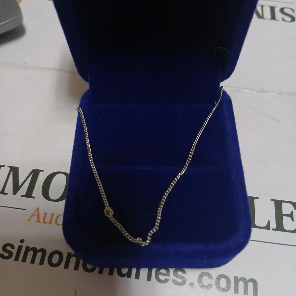 CLOGAU  NECKLACE STERLING SILVER & 9CT ROSE GOLD 