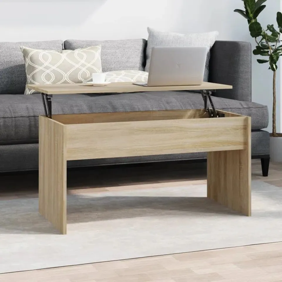 BOXED HYDI LIFT TOP EXTENDABLE SLED COFFEE TABLE (1 BOX)