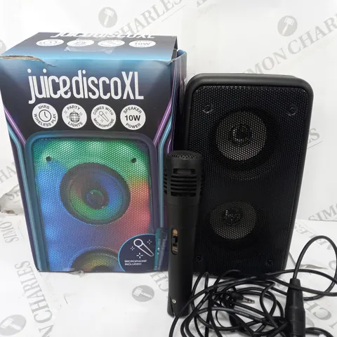 BOXED JUICE DISCO XL WIRELESS SPEAKER WITH MICROPHONE