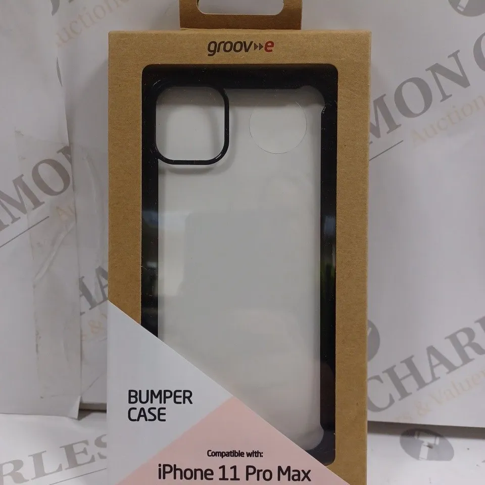 LOT OF APPROXIMATELY 50 TPU EDGE BUMPER CASES FOR IPHONE 11 PRO MAX - BLACK
