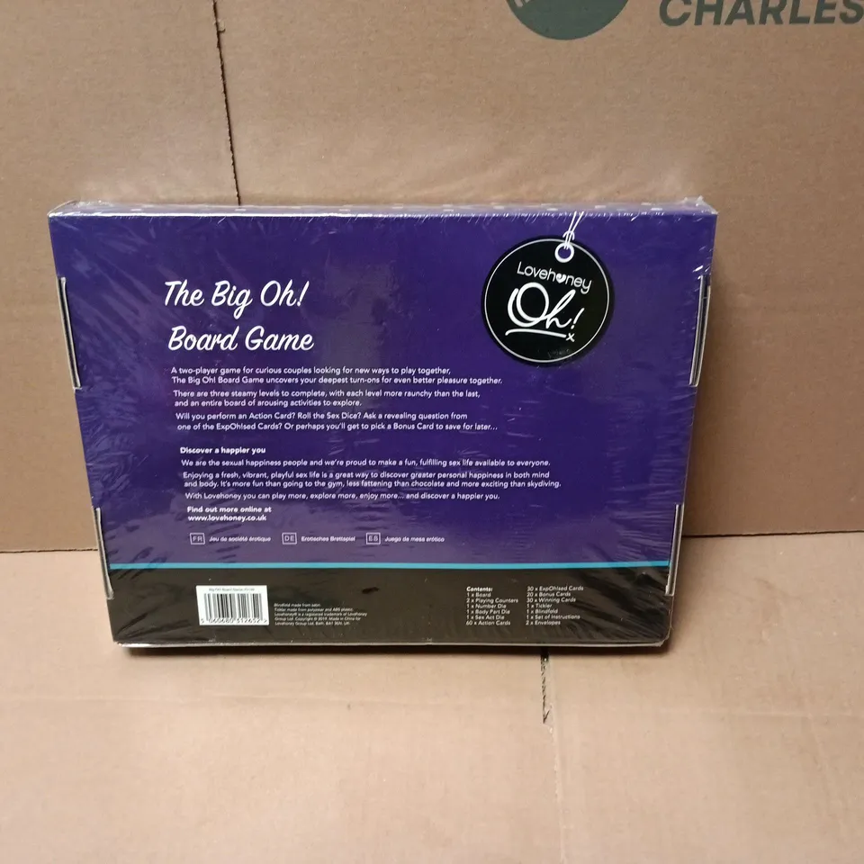 SEALED LOVEHONEY THE BIG OH BOARD GAME