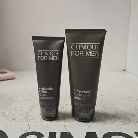 CLINIQUE FOR MEN MOISTURIZING LOTION & FACE WASH (2 X TUBES)